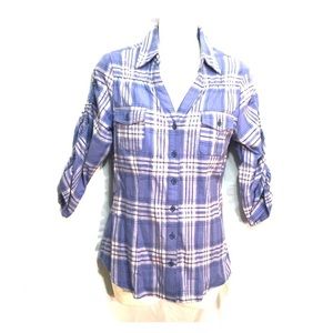 Fitted flannel shirt jr M